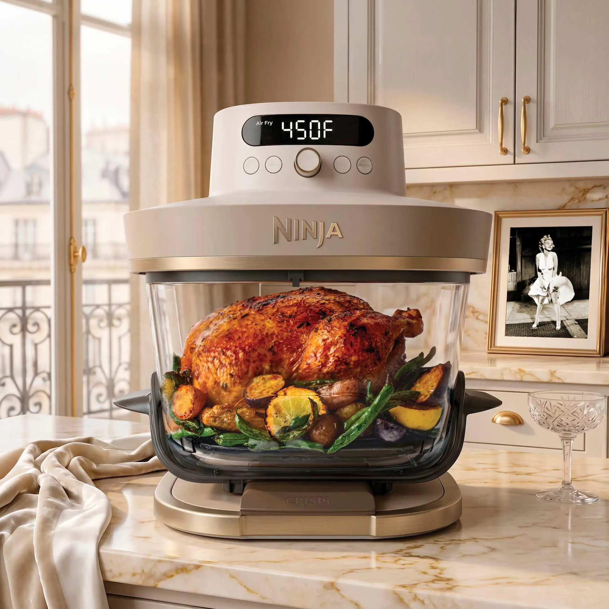 Build Your Own Crispi Pro Glass Air Fryer in Stone and Gold