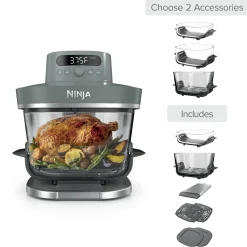 Build Your Own Ninja Crispi Pro Glass Air Fryer in Ash Gray