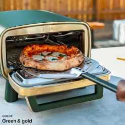 Ninja Artisan™ 5-in-1 Portable Pizza Oven in Blue and Gold