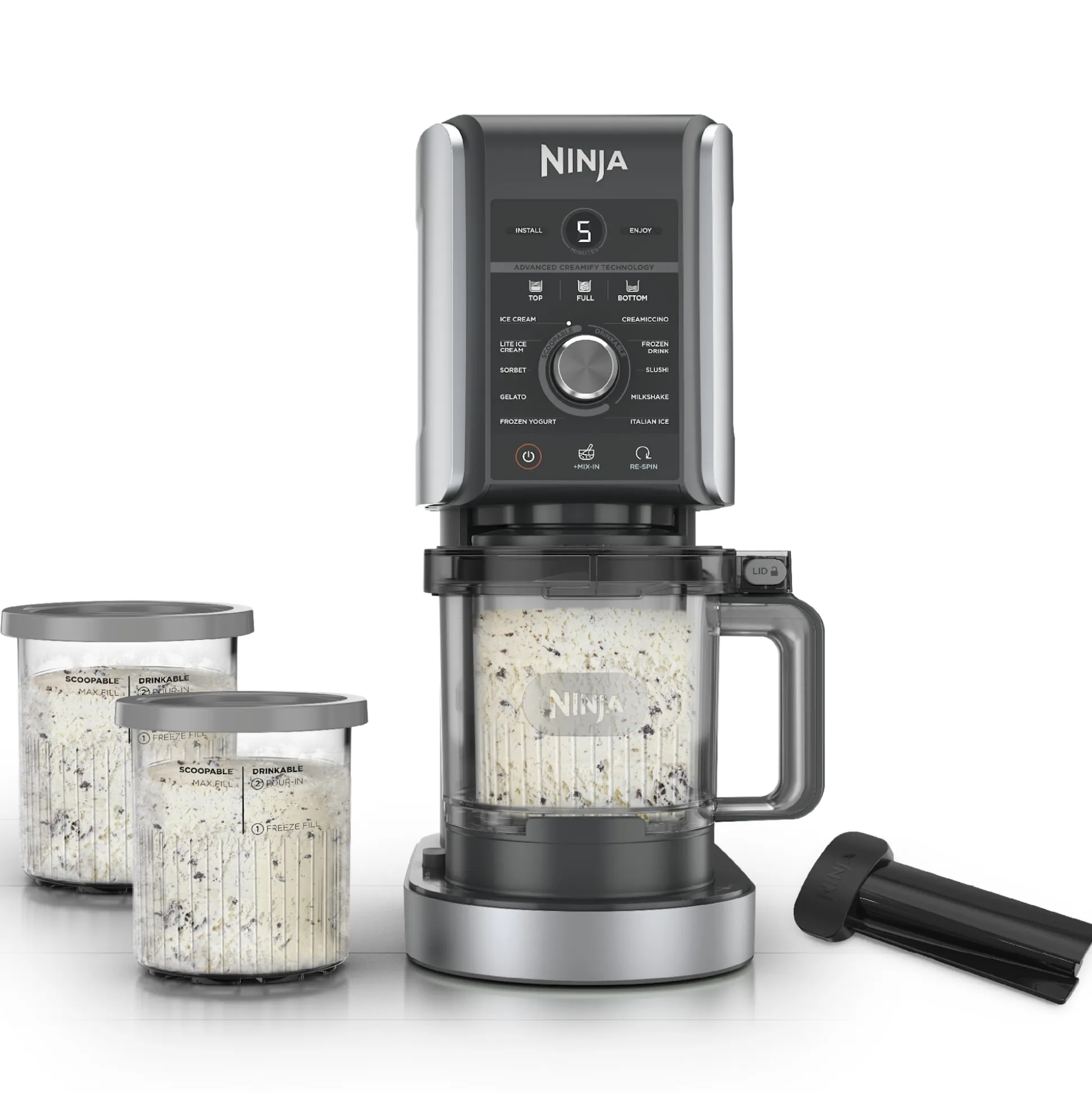 Ninja CREAMi Deluxe Ice Cream Maker Pint Bundle