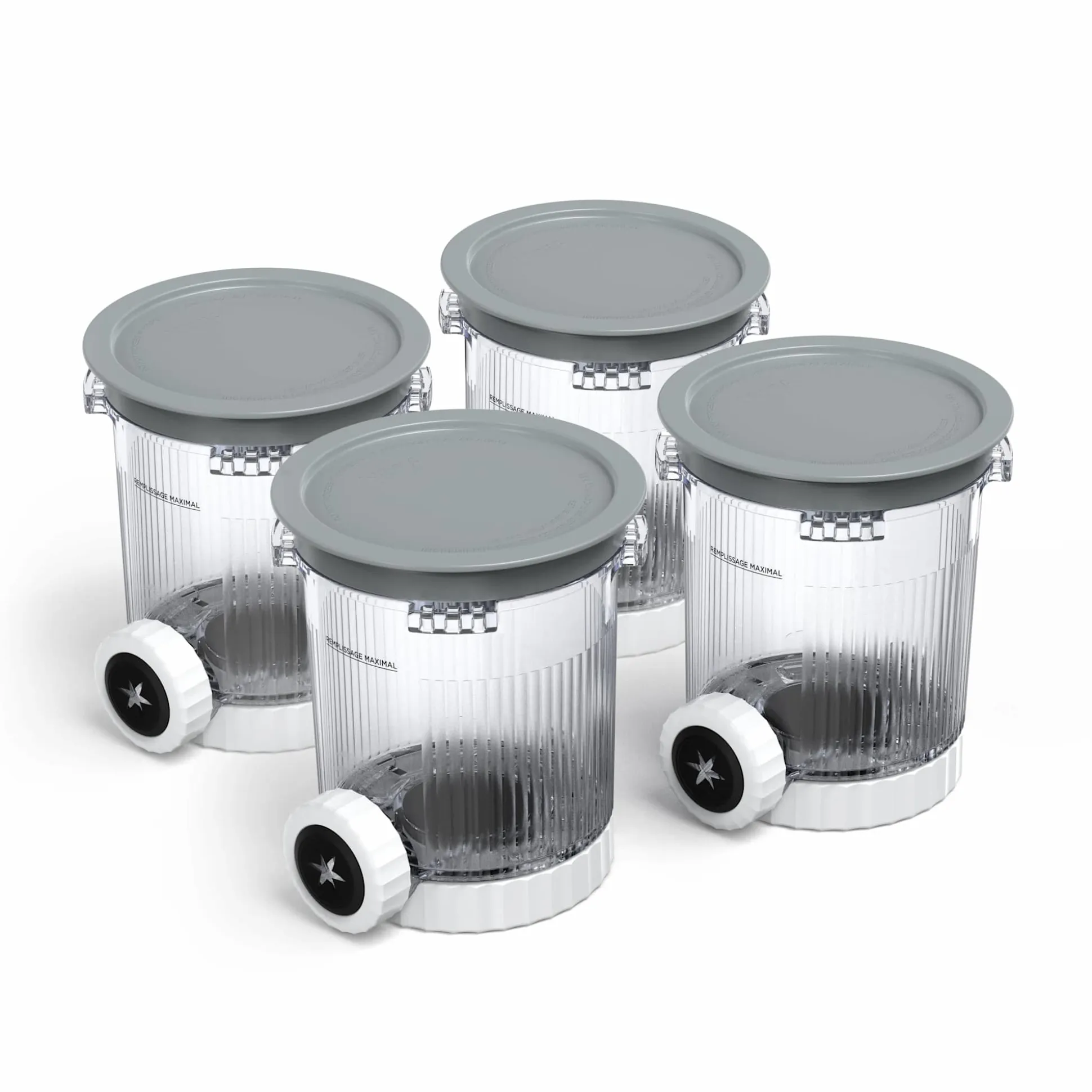 Ninja® Creami® Scoop & Swirl™ 4-Pack Pints and Lids