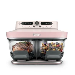 Ninja Crispi® DualZone™ Dual Basket Glass Air Fryer in Rose Quartz