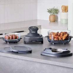 Ninja Crispi® 4-in-1 Glass Air Fryer in Stone