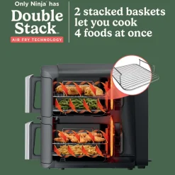 Ninja DoubleStack™ Double Basket Air Fryer and Thermometer