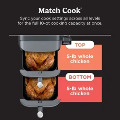 Ninja DoubleStack™ Double Basket Air Fryer and Thermometer