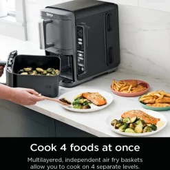 Ninja DoubleStack™ Double Basket Air Fryer and Thermometer