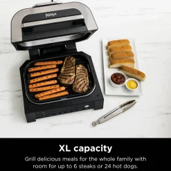 Ninja Foodi XL Indoor Grill and Air Fryer with Thermometer