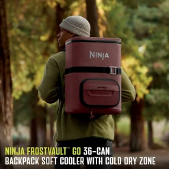 Ninja FrostVault™ 36 Can Backpack Cooler in Canyon Red