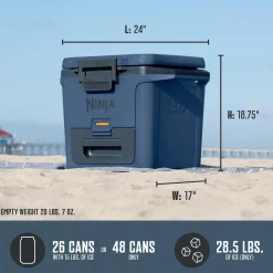 Ninja FrostVault™ 30qt Cooler in Blue Grey