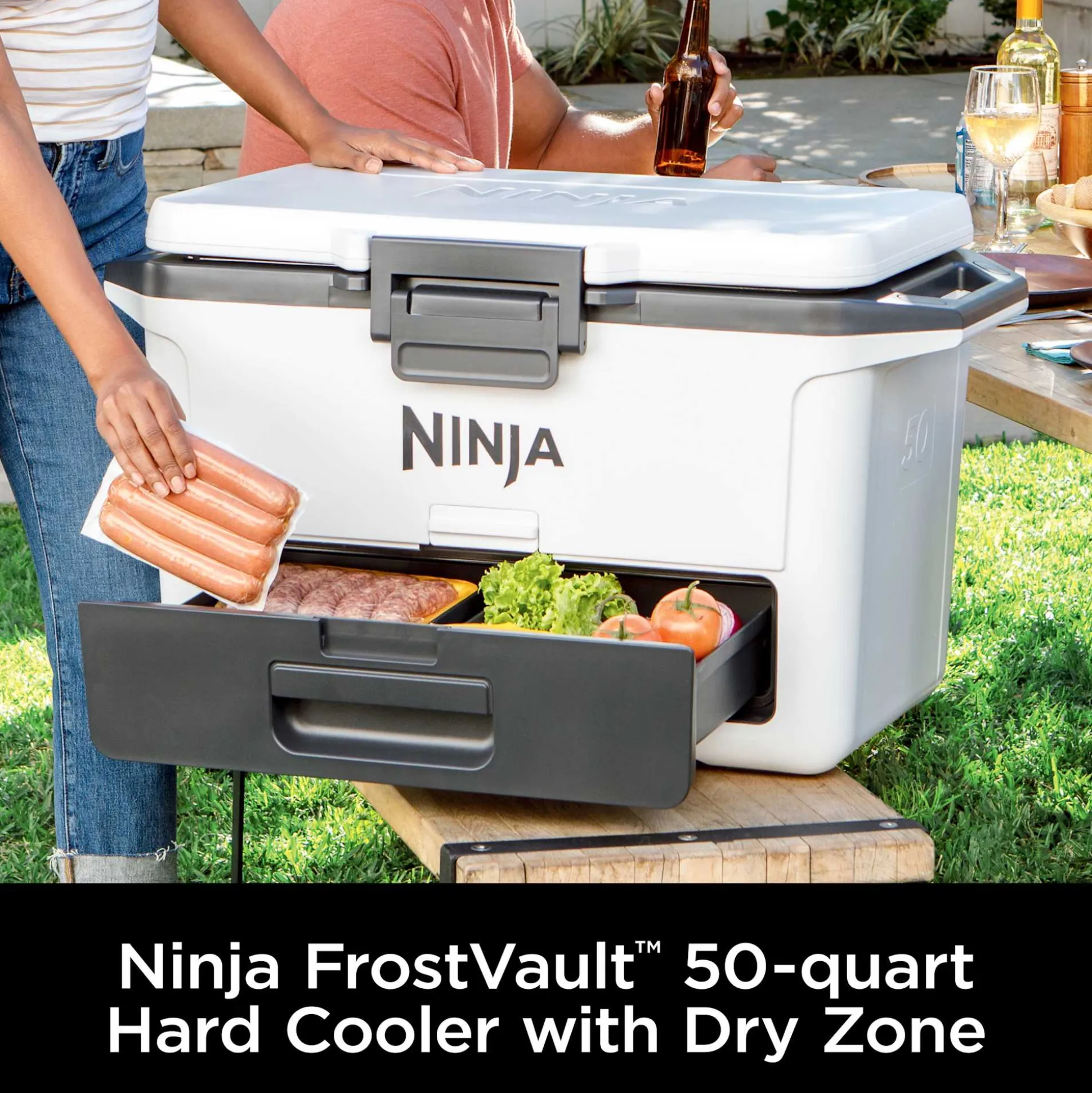 Ninja FrostVault 50qt Hard Cooler & 24-Can Backpack Cooler Bundle