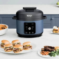 Ninja® HyperHeat™ 9-in-1 Electric Pressure Cooker, 6.5 Qt Multi-Cooker with SimpliServe™ Pot, 1200W, Blue Macaron