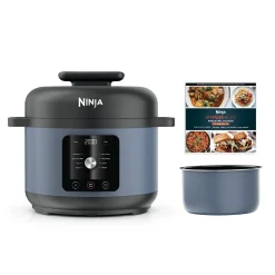 Ninja® HyperHeat™ 9-in-1 Electric Pressure Cooker, 6.5 Qt Multi-Cooker with SimpliServe™ Pot, 1200W, Blue Macaron