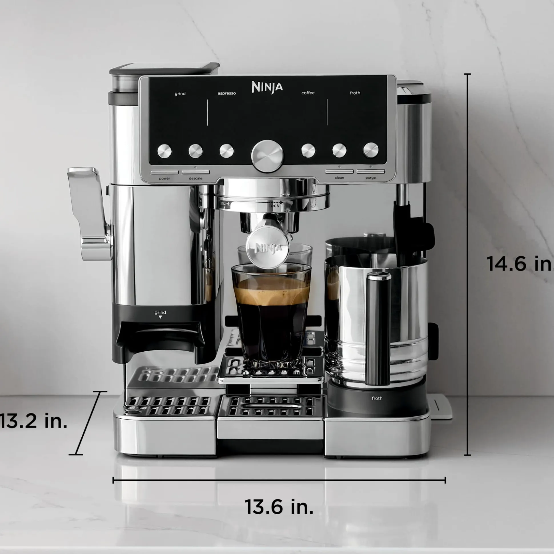 Ninja Luxe™ Café Pro Limited Edition Espresso Machine in Stone & Gold