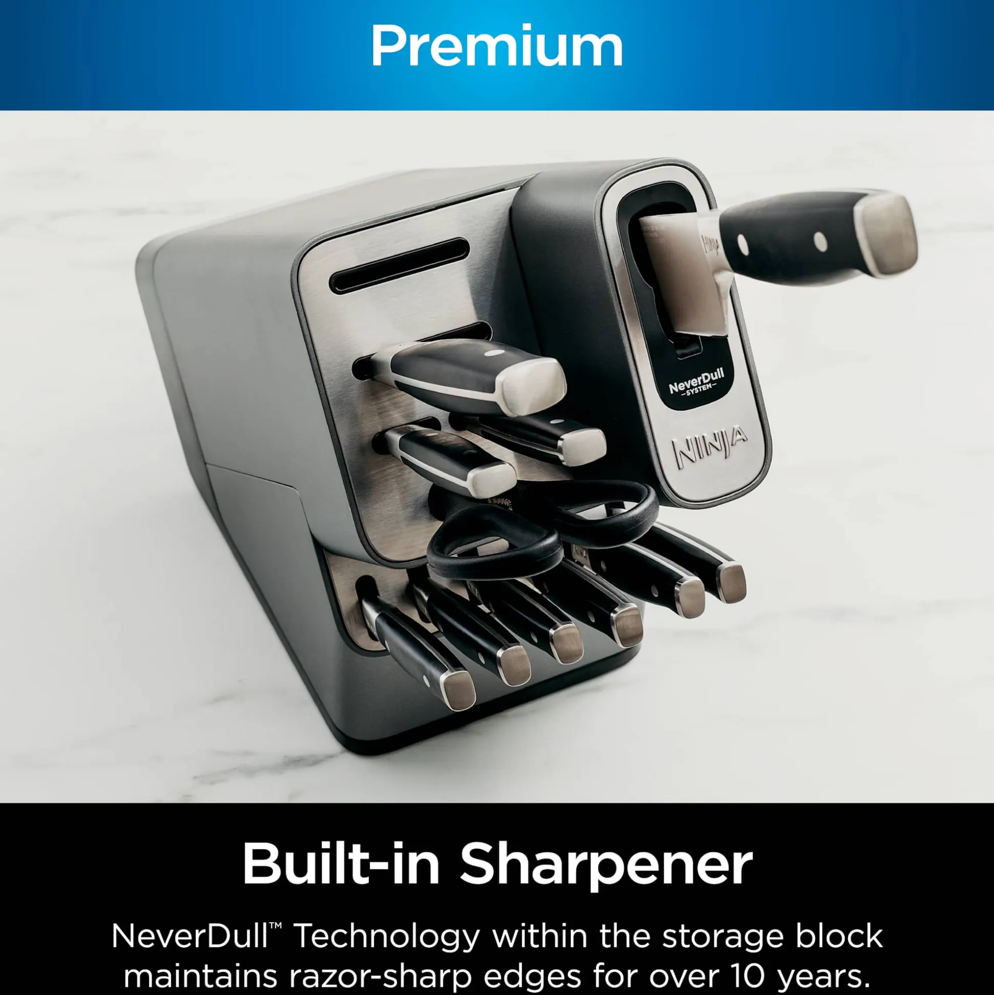 Ninja NeverDull® 17-Piece Premium Knife System