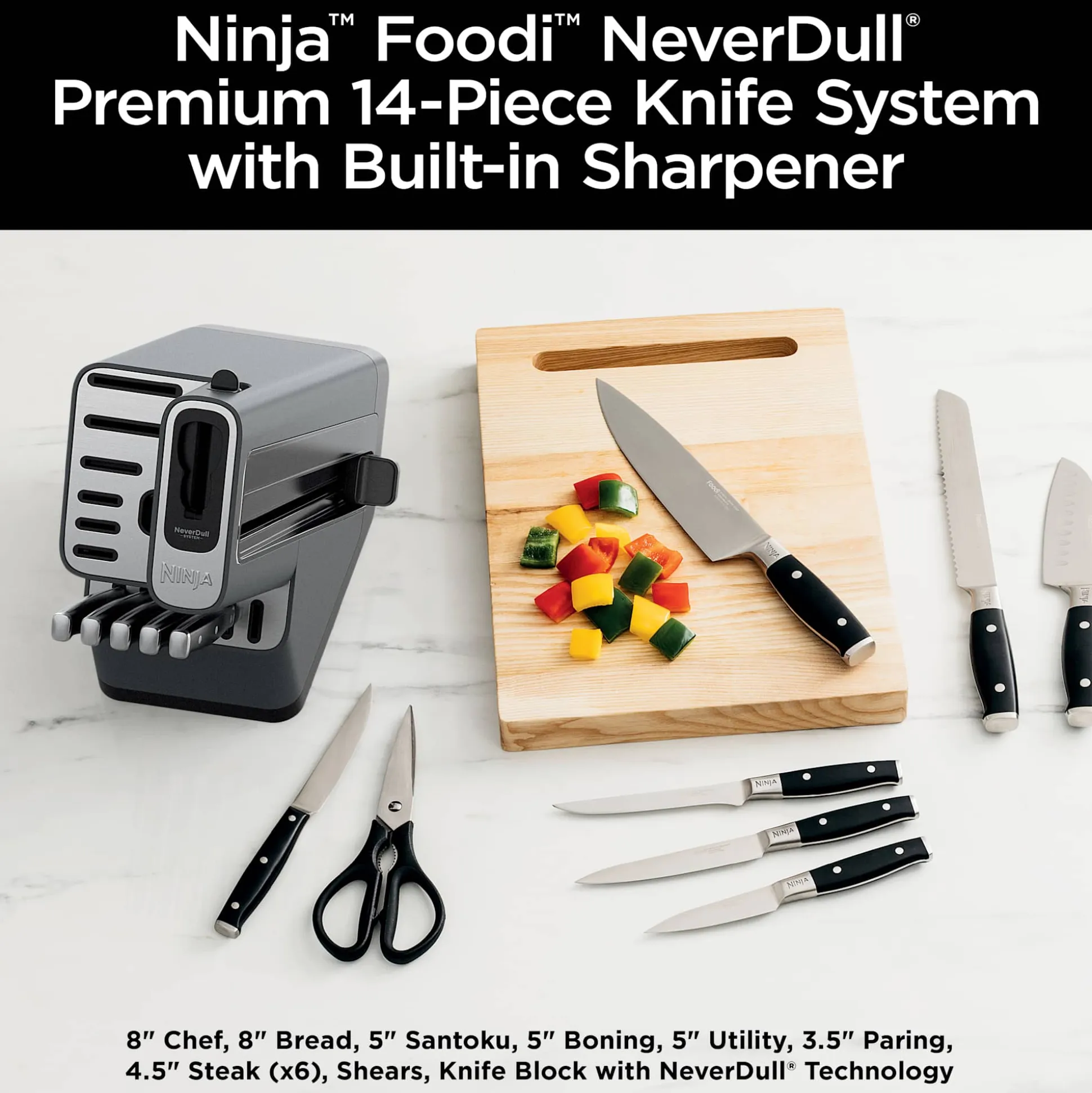 Ninja NeverDull® 14-Piece Premium Knife System