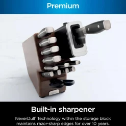 Ninja NeverDull® Premium 13-Piece Wood Series Knife System