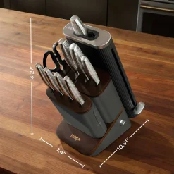 Ninja NeverDull® Pro 11-Piece Premium Kitchen Knife Set & Steak Knives in Slate