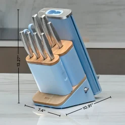 Ninja NeverDull® Pro 10-Piece Premium Kitchen Knife Set & Steak Knives in Chai Pink
