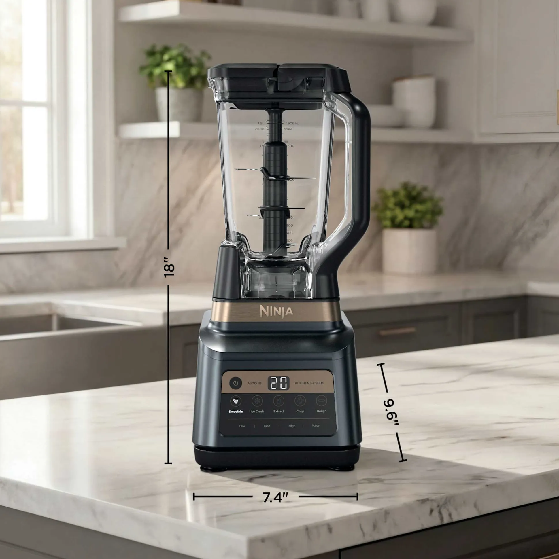 Ninja Professional Plus Premier Blender and Food Processor with Auto-IQ in Graphite