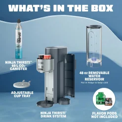 Ninja Thirsti™ Drink System and Soda Machine