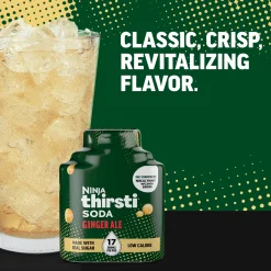 Ninja Thirsti® Ginger Ale Low-Calorie Soda