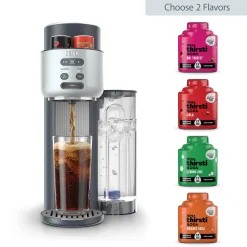 Ninja Thirsti™ Soda Machine in Cyberspace and Drink Mix Bundle