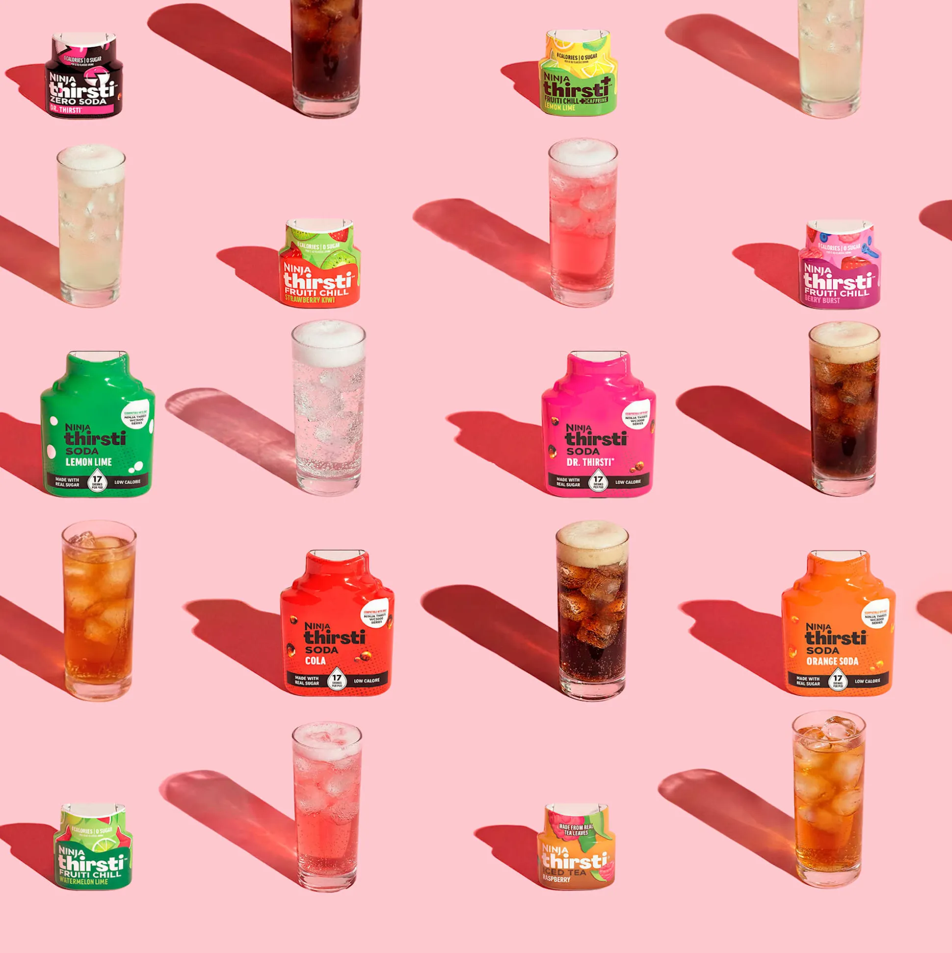 Ninja Thirsti™ Soda Machine in Cyberspace and Drink Mix Bundle