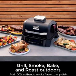 Ninja Woodfire Outdoor Grill and Smoker Stand Bundle