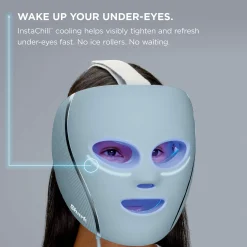 Shark CryoGlow™ LED Face Mask & Charging Stand in Blue