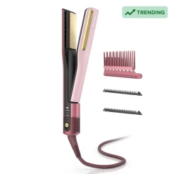 Shark SilkiPro™ Hair Straightener & Dryer in Rose Petal