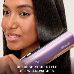 Shark SilkiPro™ Hair Straightener and Dryer in Strawberry Matcha