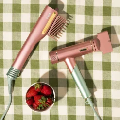 Shark SpeedStyle™ Hair Dryer & SilkiPro™ Straightener Bundle in Strawberry Matcha