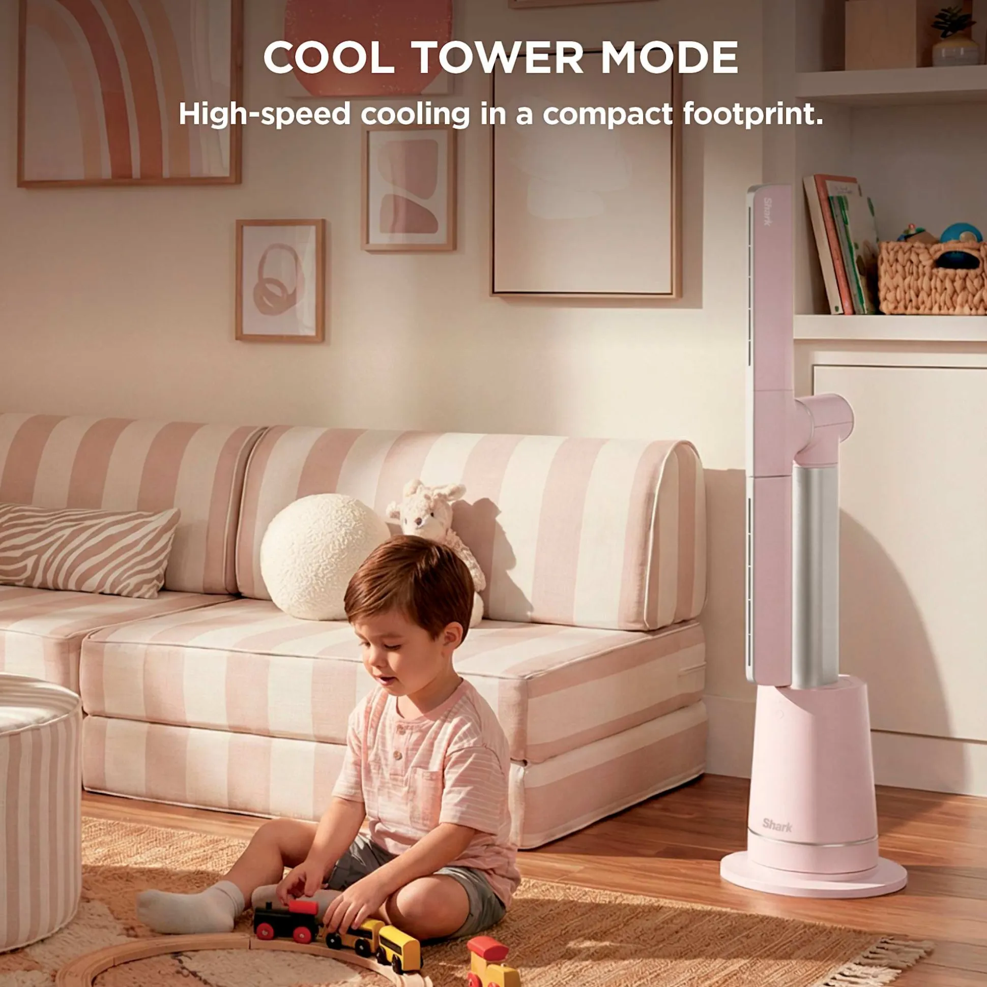 Shark TurboBlade™ Bladeless Tower Fan in Butter